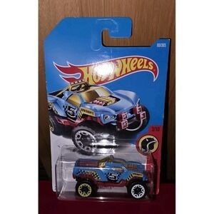 2017 Hot Wheels #90 HW Daredevils 3/10 DAWGZILLA Blue w/Yellow-White Beadloc Sp